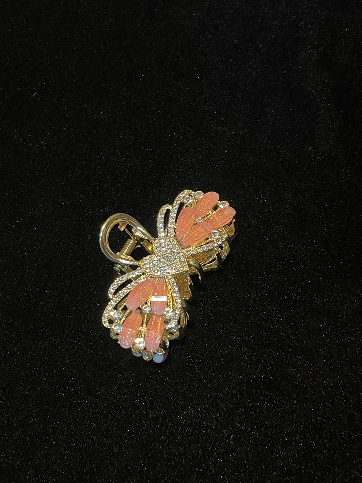 Peach Petal Claw Clip