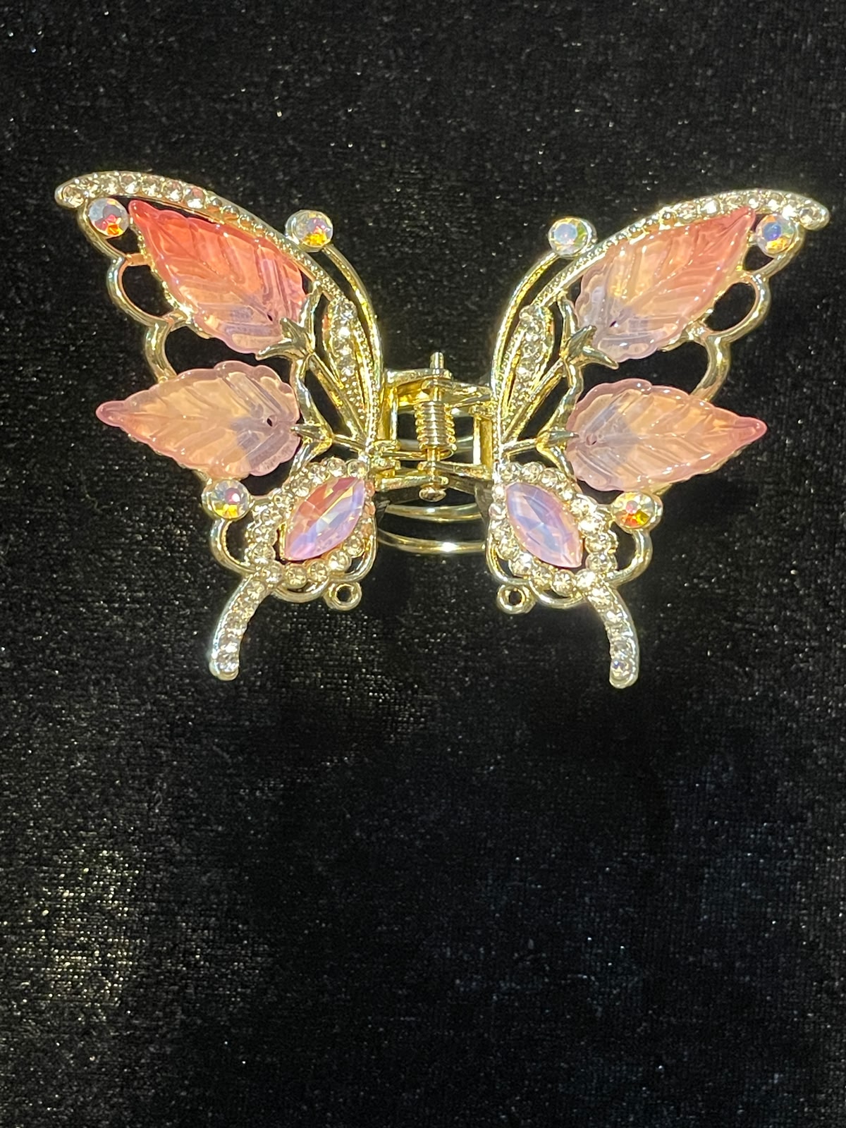 Rhinestone Butterfly Hair Claw