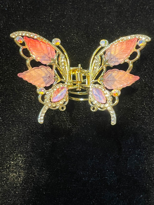 Rhinestone Butterfly Hair Claw